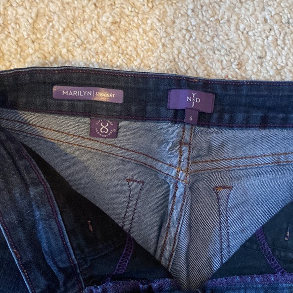 NYDJ Marilyn Straight Dark Wash Jeans - Picture 7 of 11